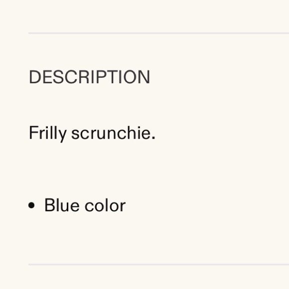 Rouje Paris Mafalda Bleu Le Chou Chou Blue Hair Scrunchie - Picture 9 of 9